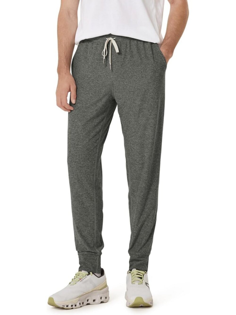 Ultra Soft Performance Joggers - Adjustable Waist Tech Sweatpants with Pockets